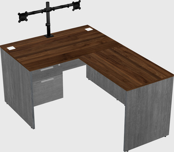 L-shaped office desk
