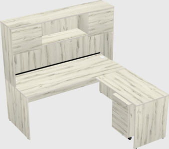 L-shaped office desk