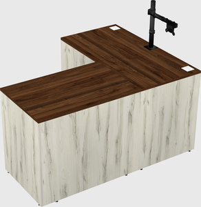 L-shaped office desk