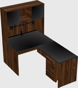 L-shaped office desk