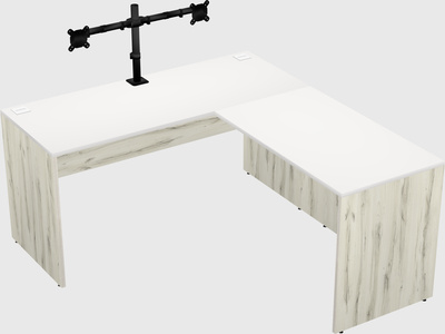 L-shaped office desk