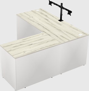 L-shaped office desk