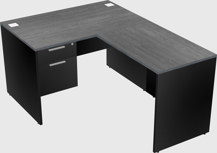 L-shaped office desk