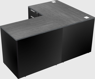 L-shaped office desk