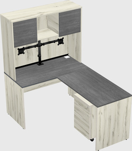 L-shaped office desk