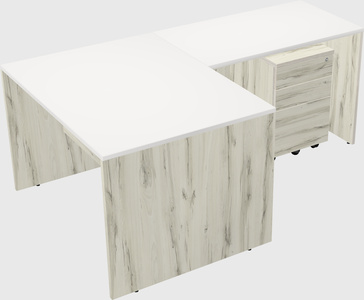 L-shaped office desk