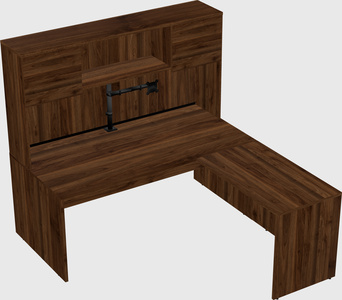 L-shaped office desk