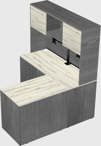 L-shaped office desk