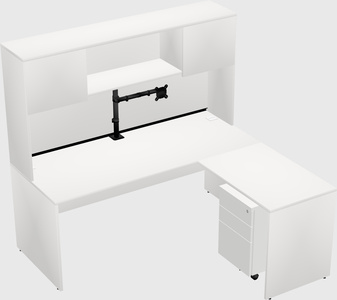 L-shaped office desk