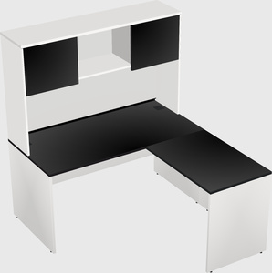 L-shaped office desk