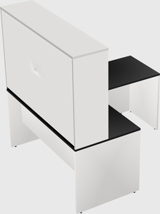L-shaped office desk