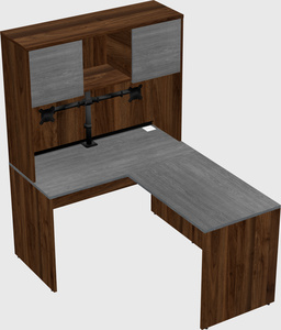 L-shaped office desk