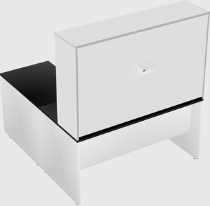 L-shaped office desk