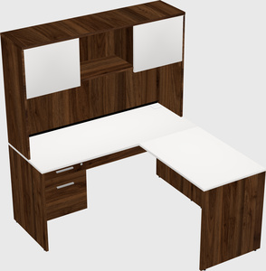 L-shaped office desk