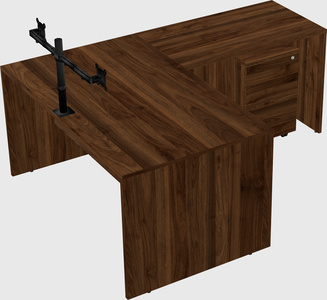 L-shaped office desk