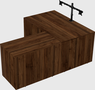 L-shaped office desk