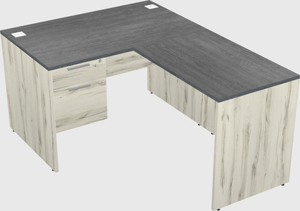 L-shaped office desk