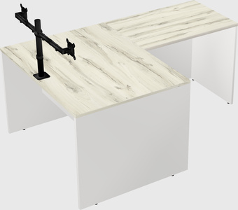 L-shaped office desk