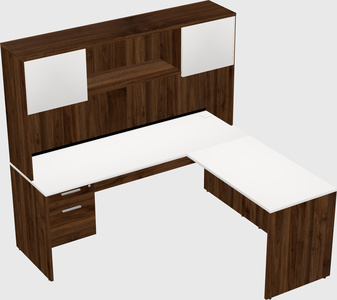 L-shaped office desk