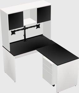 L-shaped office desk