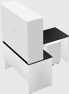 L-shaped office desk