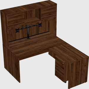 L-shaped office desk