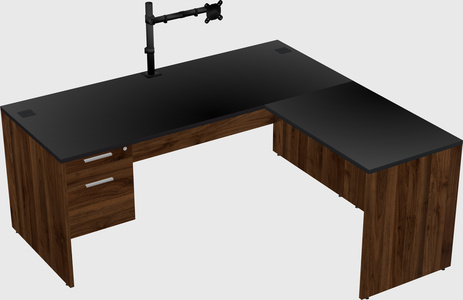 L-shaped office desk