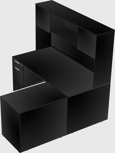 L-shaped office desk
