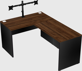 L-shaped office desk