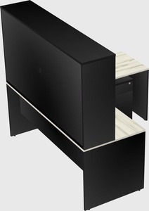 L-shaped office desk