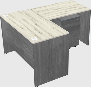 L-shaped office desk