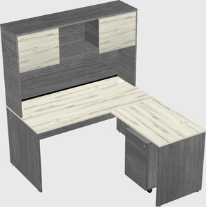 L-shaped office desk