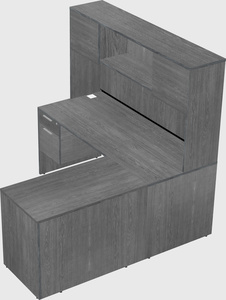 L-shaped office desk