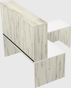 L-shaped office desk