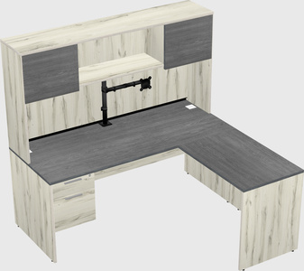 L-shaped office desk