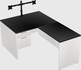 L-shaped office desk