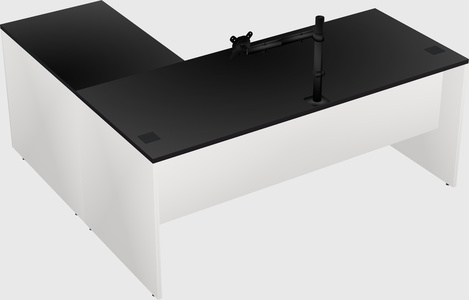 L-shaped office desk