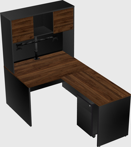 L-shaped office desk