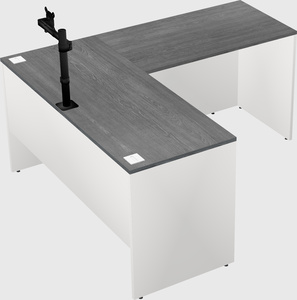 L-shaped office desk