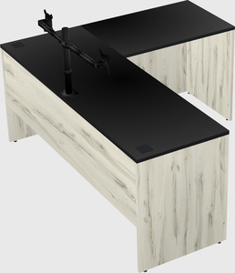 L-shaped office desk