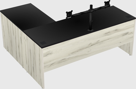 L-shaped office desk