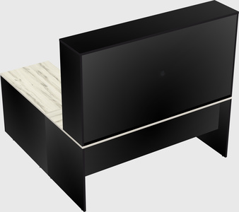 L-shaped office desk