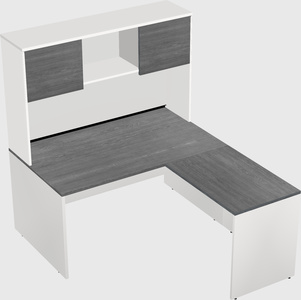 L-shaped office desk