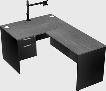 L-shaped office desk