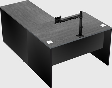 L-shaped office desk