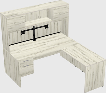 L-shaped office desk