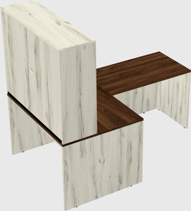 L-shaped office desk