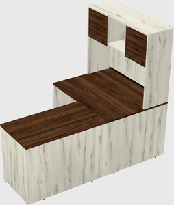 L-shaped office desk