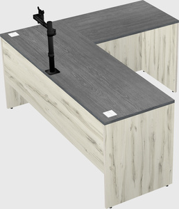 L-shaped office desk