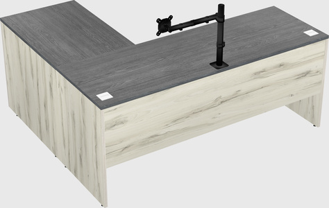 L-shaped office desk